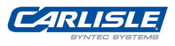 Modern Carlisle Syntec Systems logo in blue and white, showcasing professionalism and reliability.