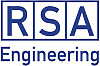 RSA Engineering logo featuring bold blue letters in squares, symbolizing professionalism and structure.