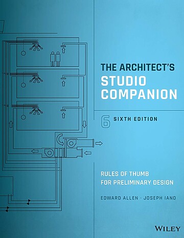 The Architects Studio Companion cover, showcasing architectural design rules and technical drawings.