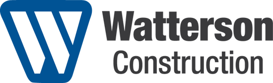 Watterson Construction logo featuring a bold W symbolizes strength and reliability in the industry.