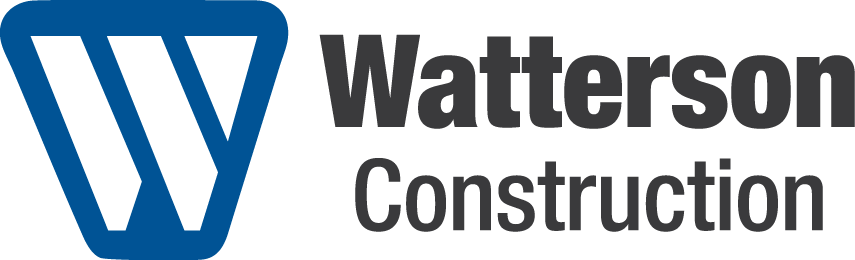 Watterson Construction logo featuring a bold W symbolizes strength and reliability in the industry.